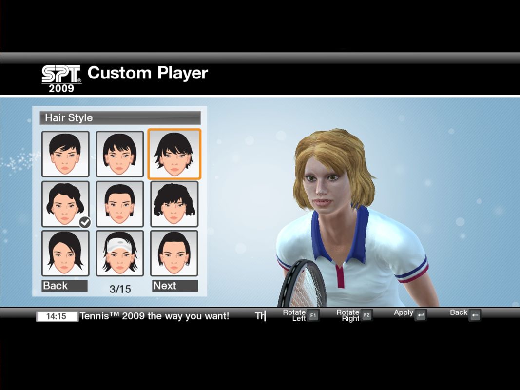 Virtua Tennis 2009 screenshot 3 for Playstation 3